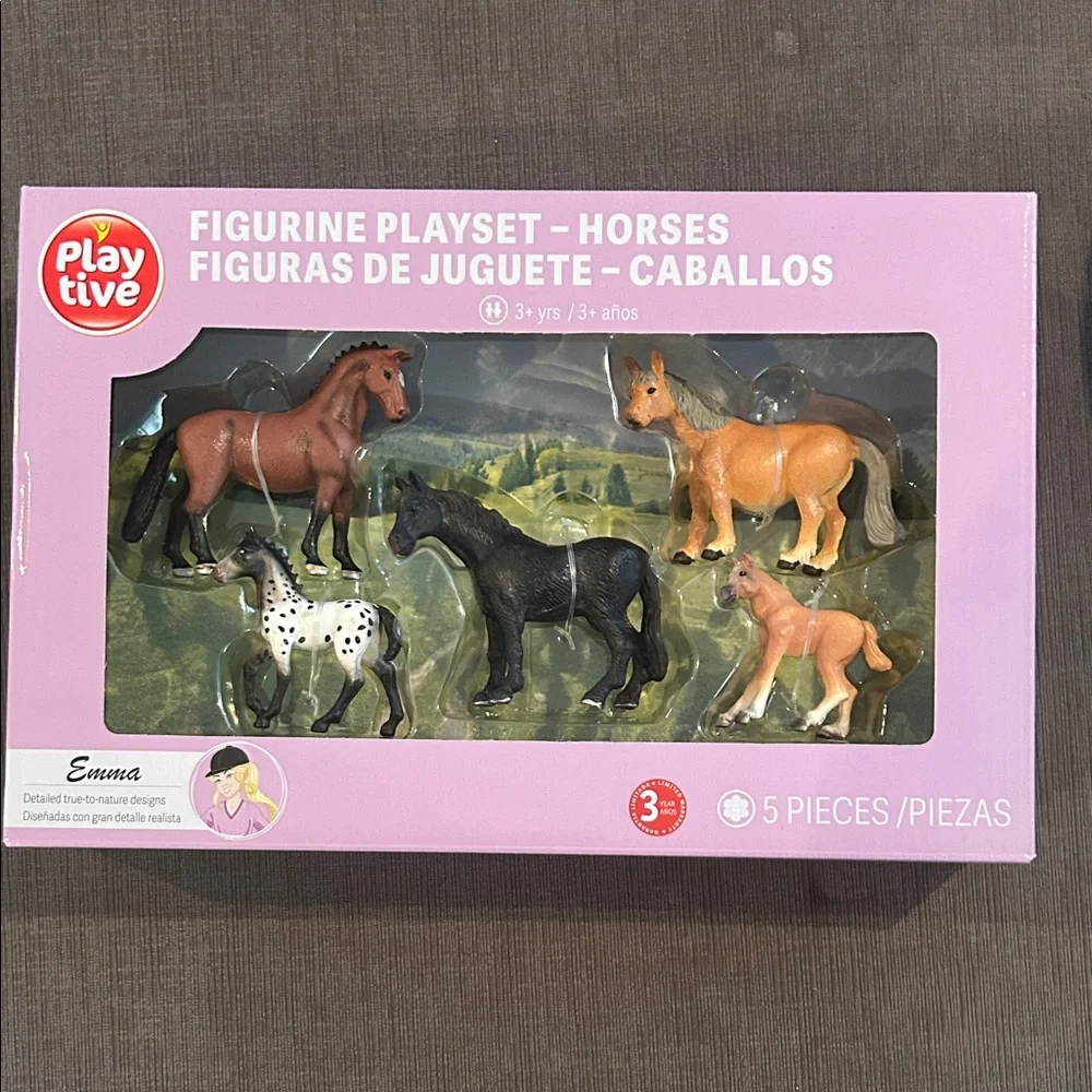 HORSES Figures Playset - 5 pieces NEW